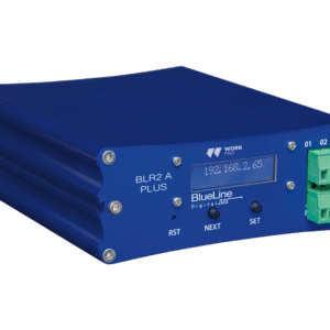 Áudio por IP – Receptor amplificado (2x15W) BLR2 A PLUS MKII