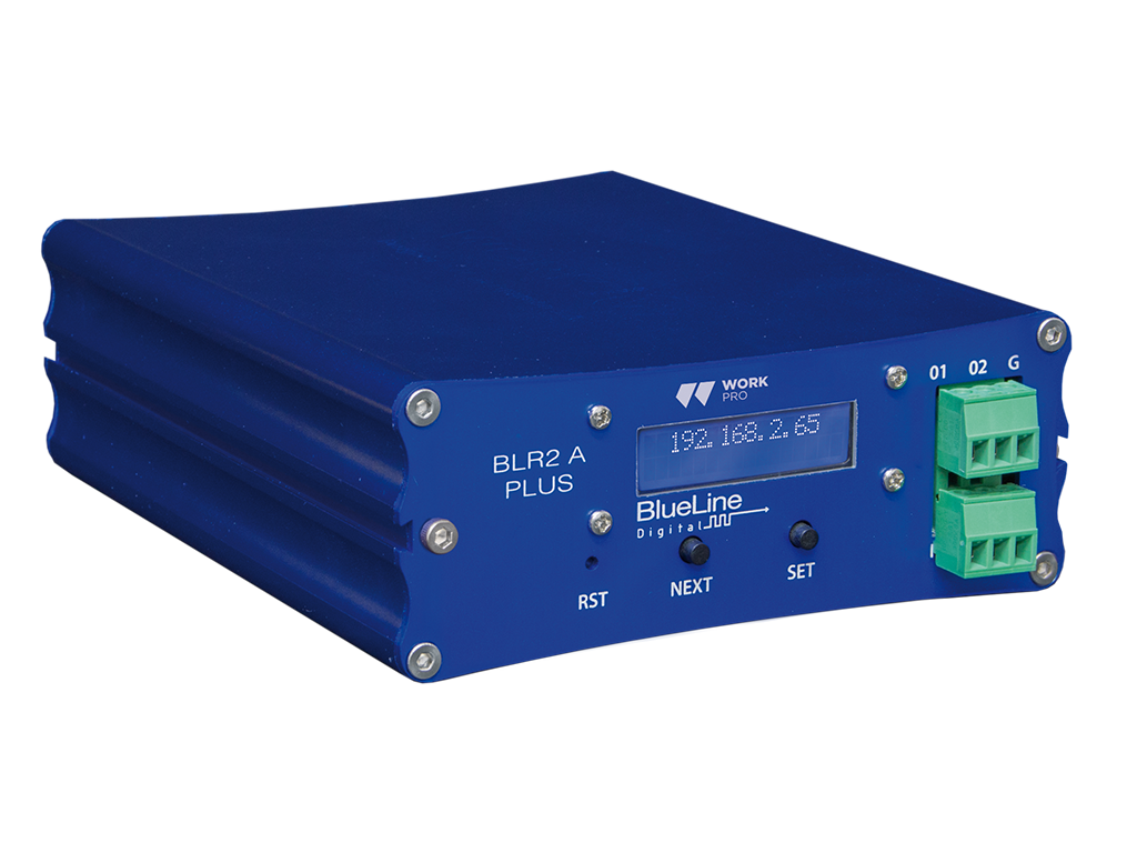 Áudio por IP – Receptor amplificado (2x15W) BLR2 A PLUS MKII